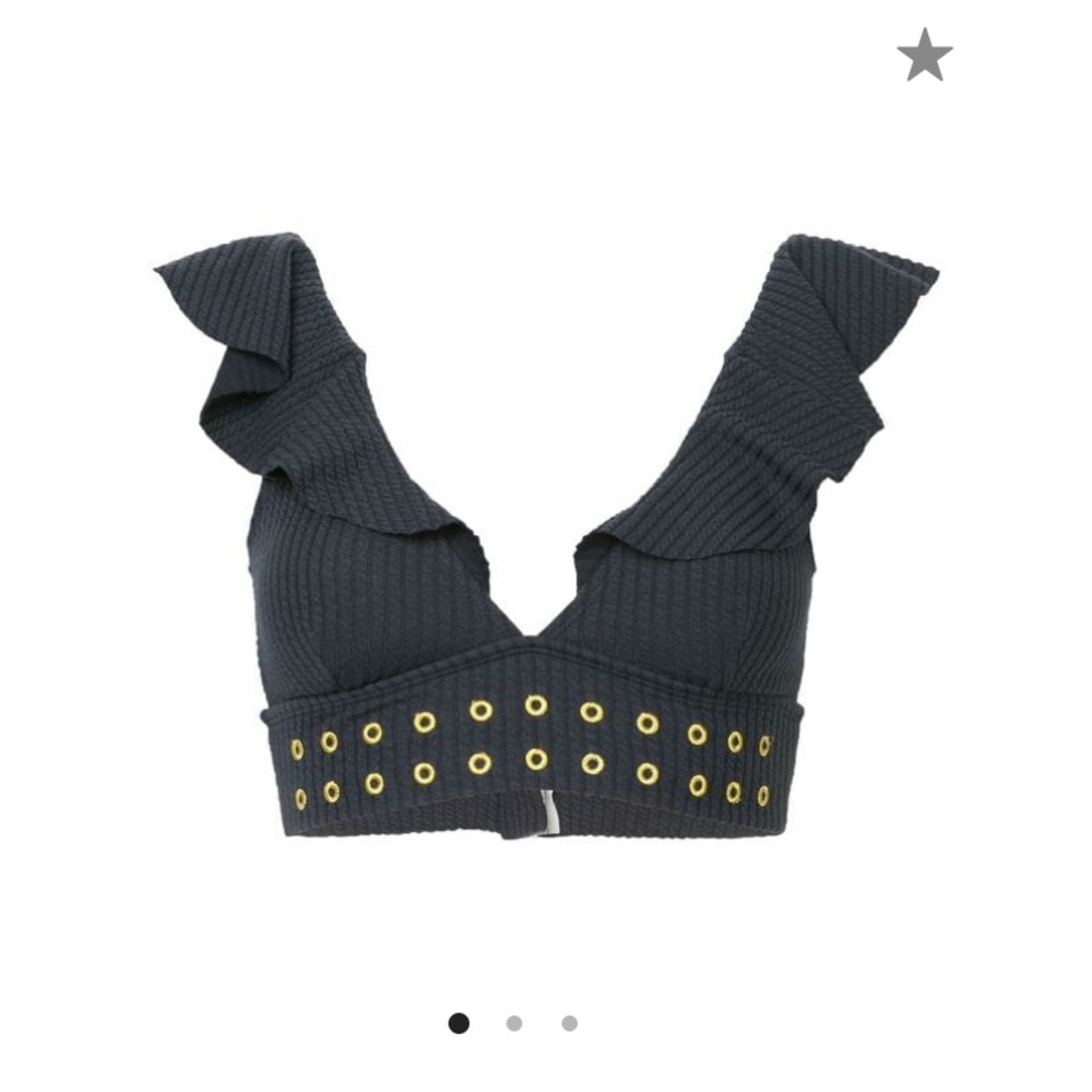 duskii Bikini Set Size S/6 Navy Blue with Ruffles